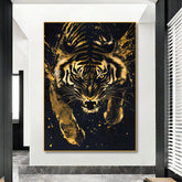 Toile - Gold Tiger